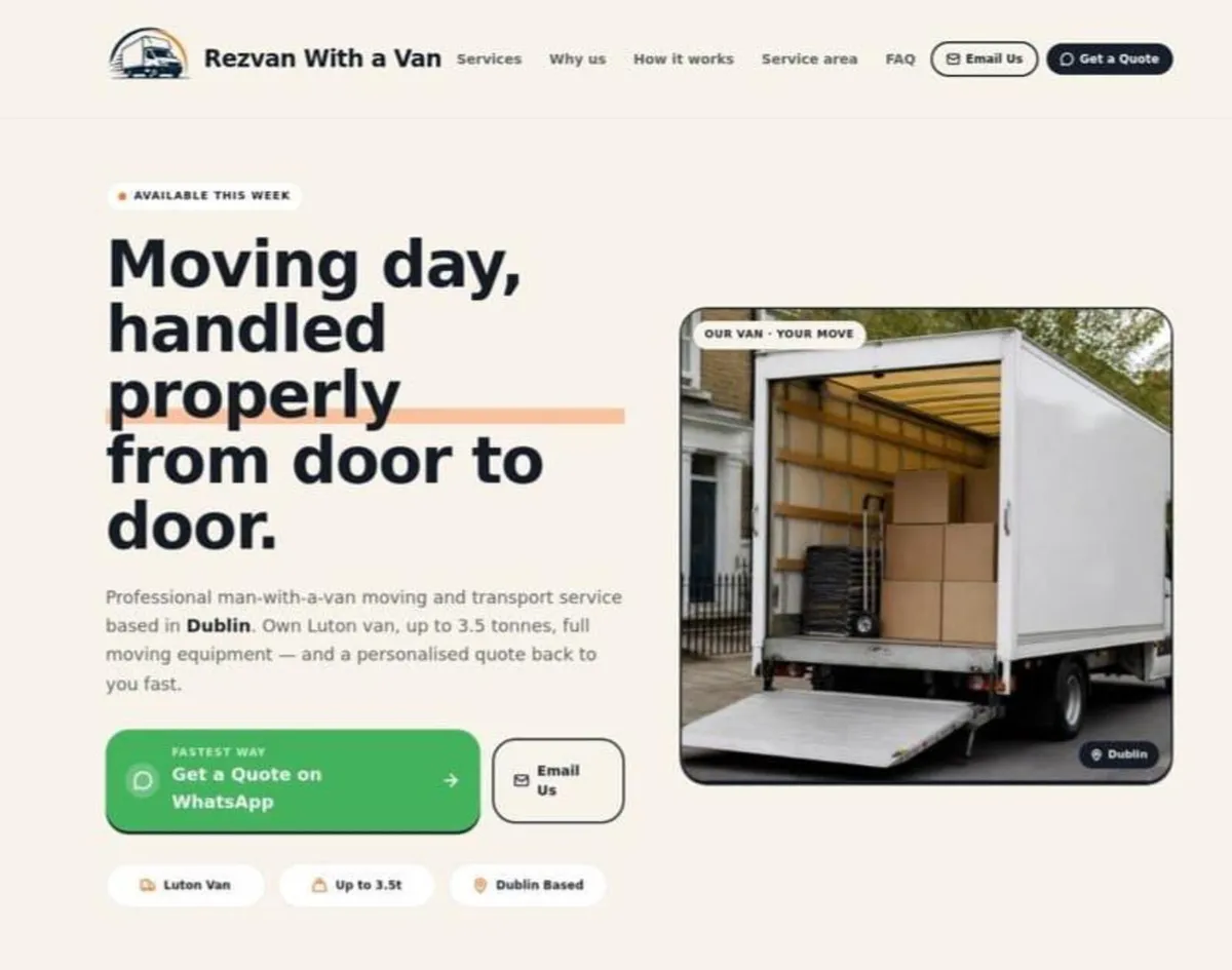 Man with a Van - House Moves, Deliveries & Collect - Image 2