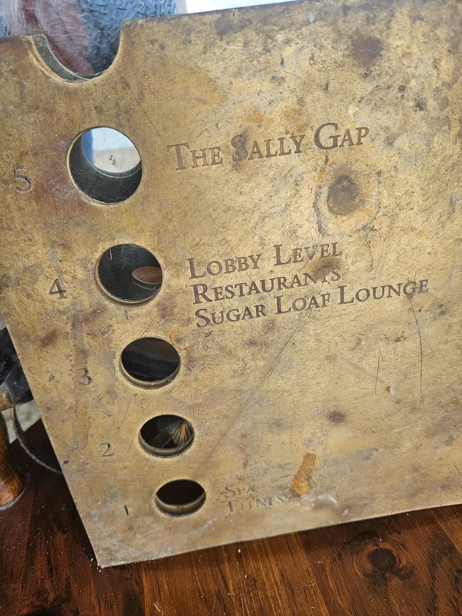 Vintage Brass Lift Elevator Floor Plate - Image 3