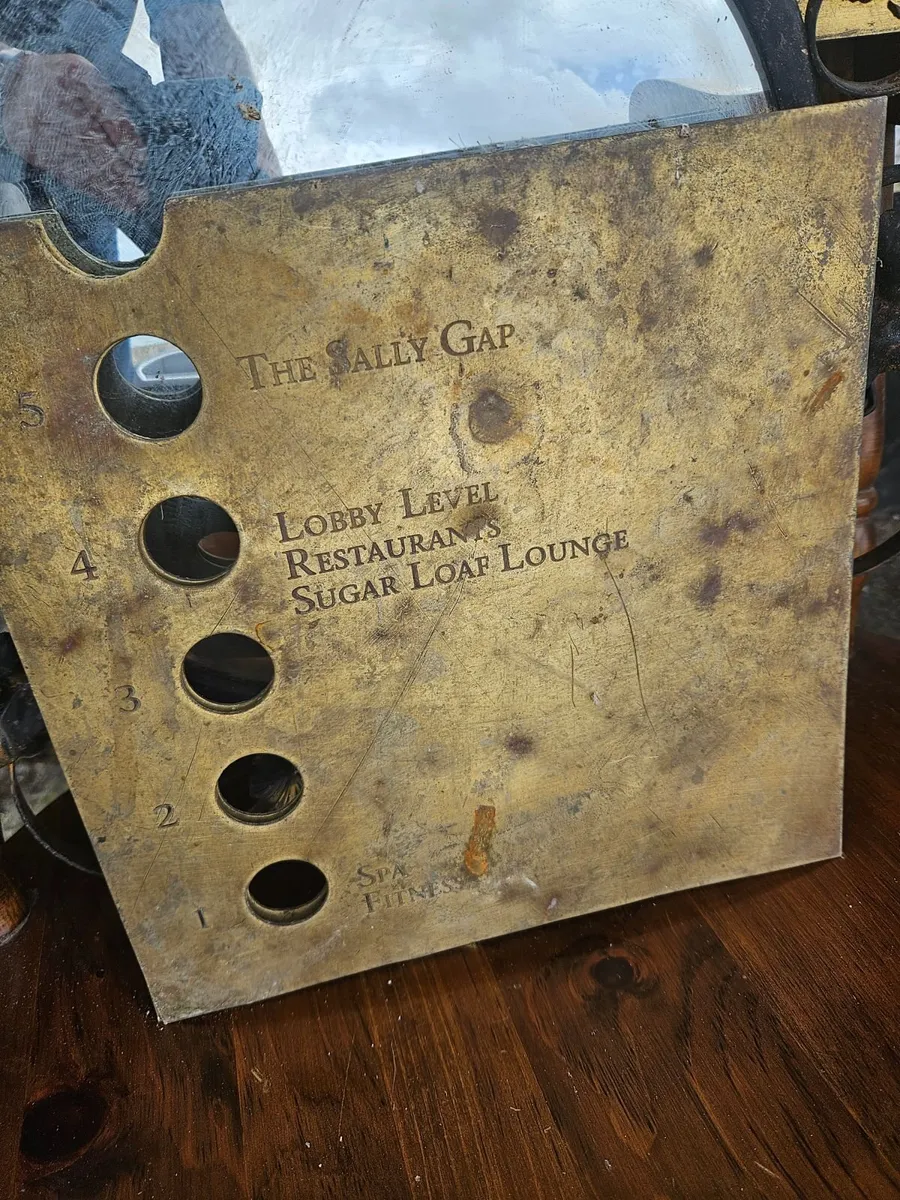 Vintage Brass Lift Elevator Floor Plate - Image 4