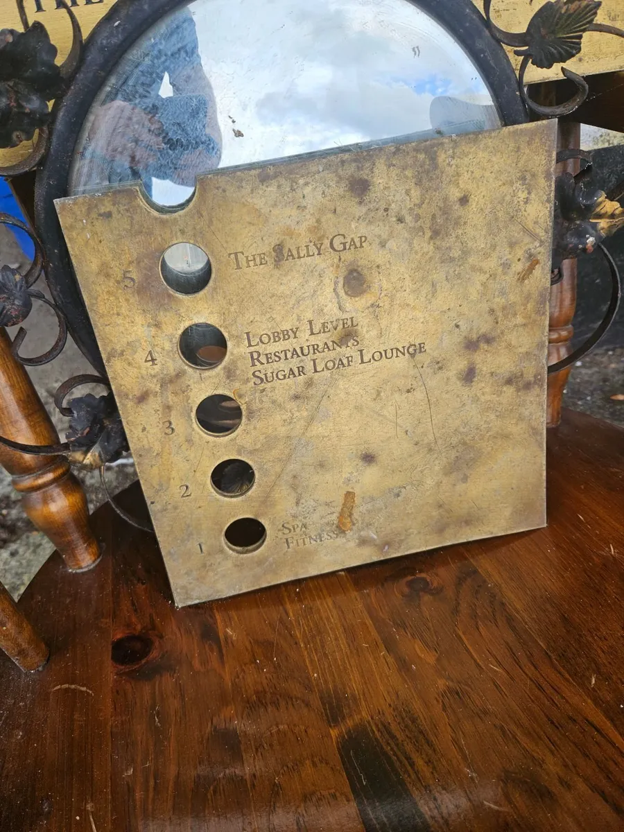Vintage Brass Lift Elevator Floor Plate - Image 1
