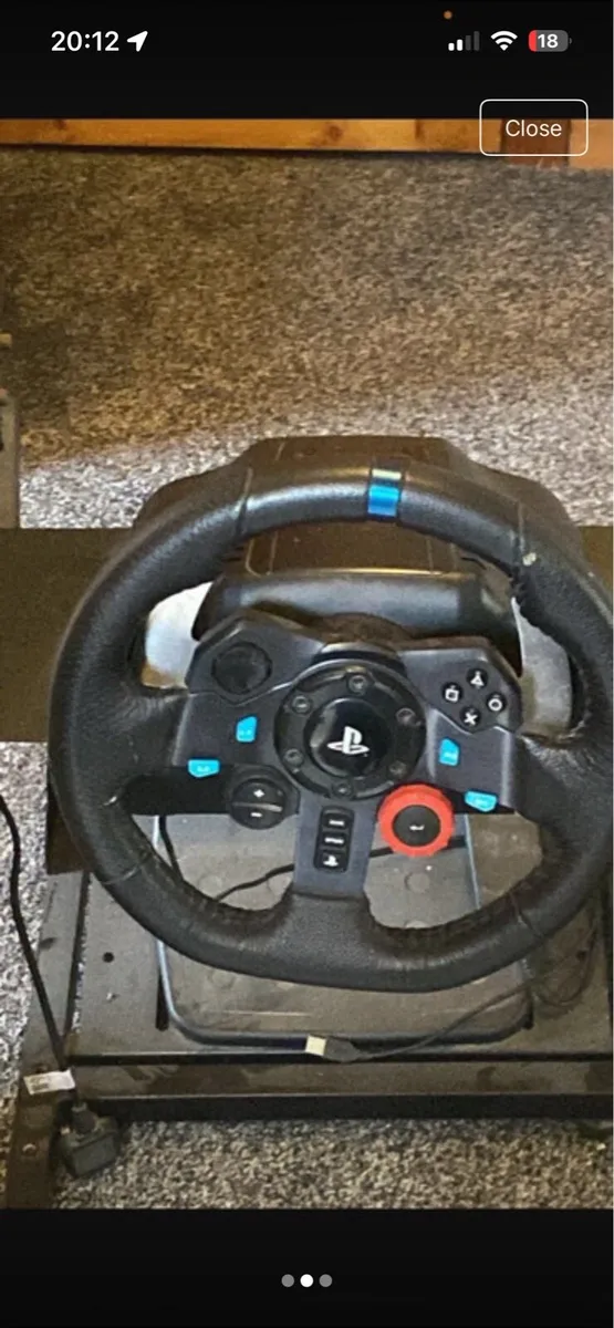 Gaming Steering Wheel & Pedal Setup – - Image 2