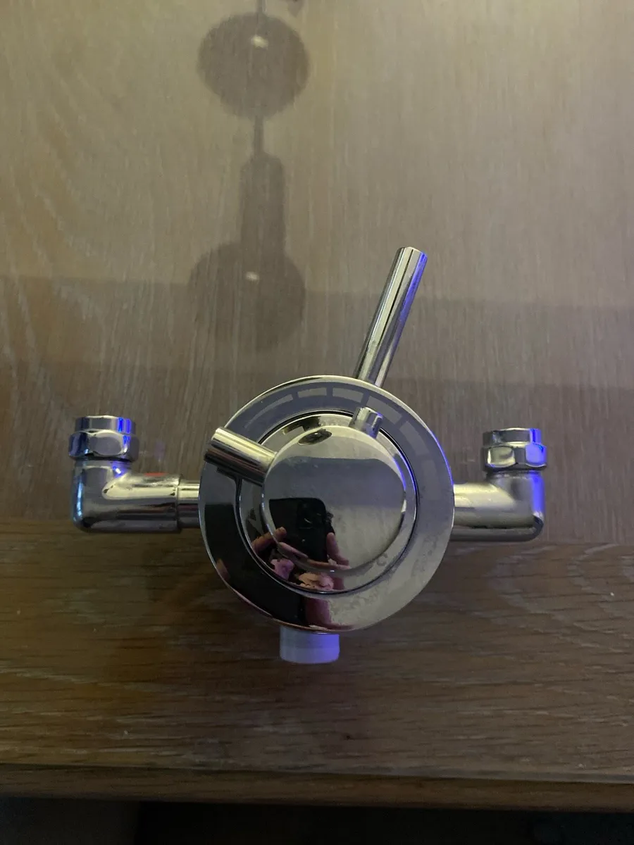 Brass thermostatic shower unit