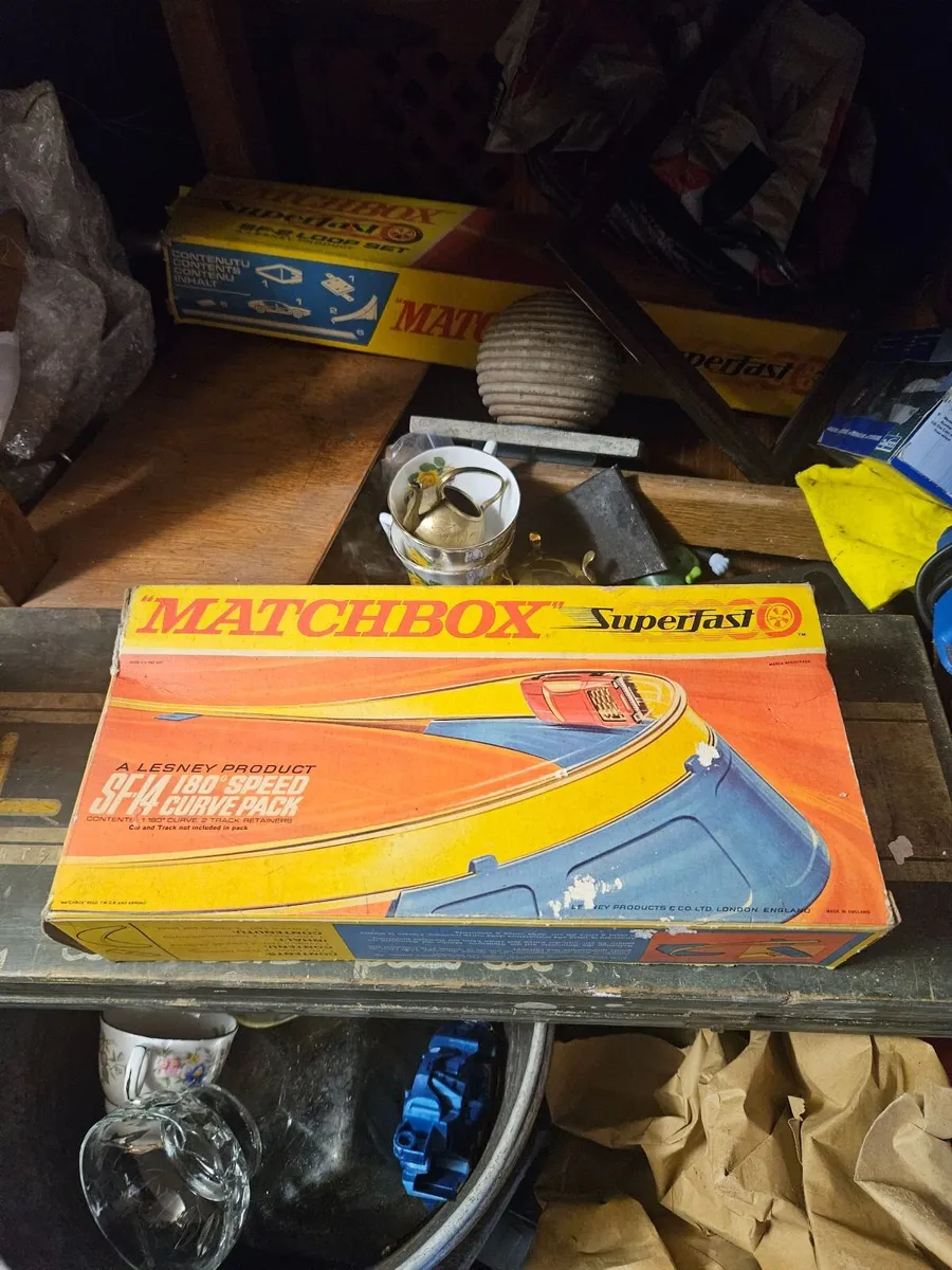 Vintage Matchbox Race Track Empty Box - Image 1