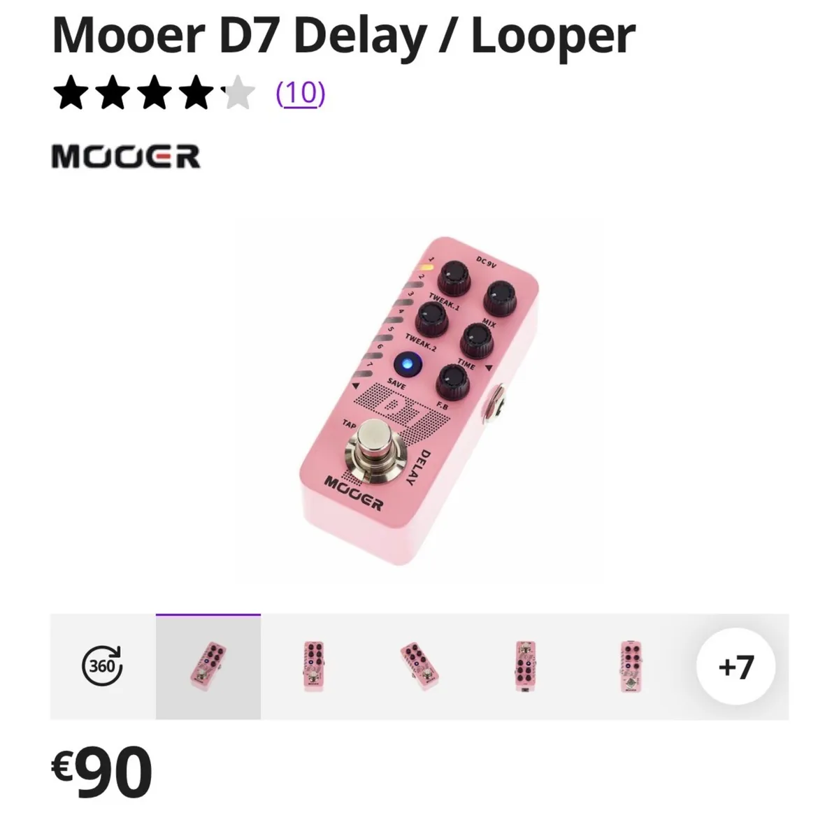 Mooer D7 Delay Pedal - Image 4