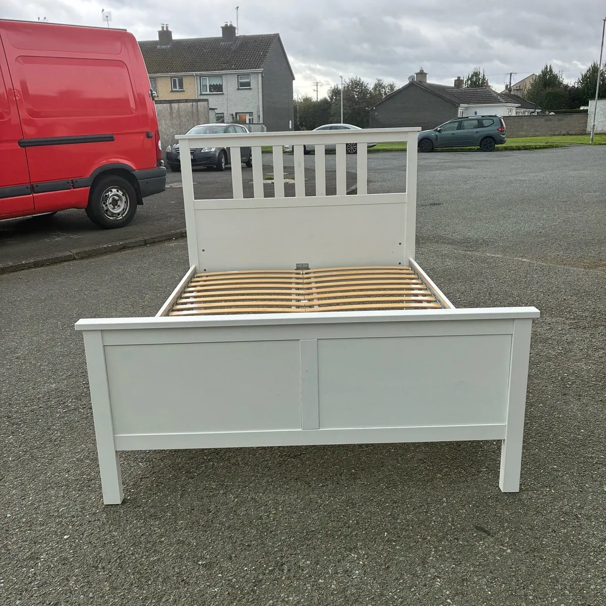 White double bed frame - Image 1