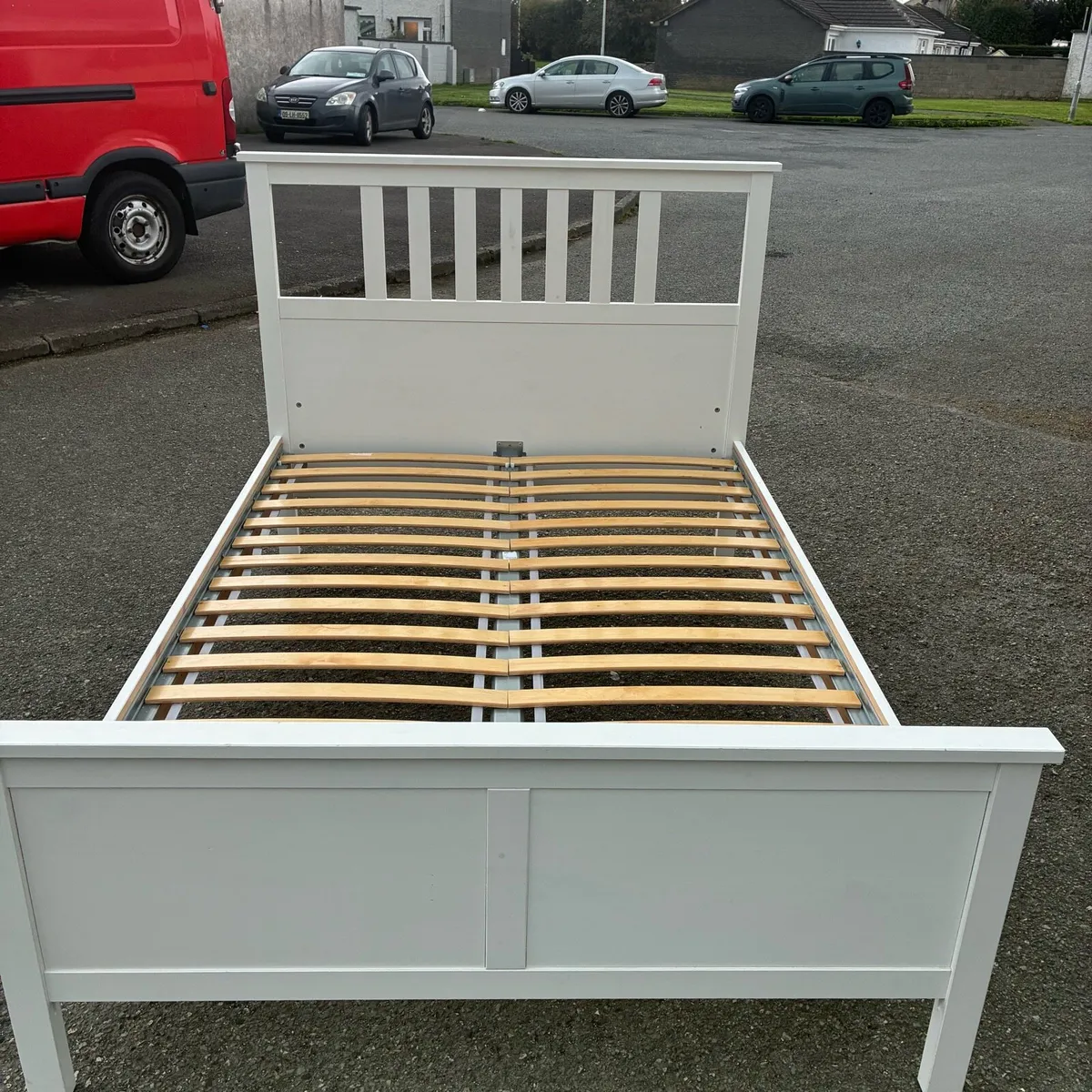 White double bed frame - Image 4