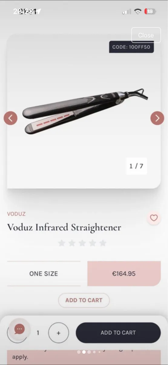 Voduz hair straightener - Image 2