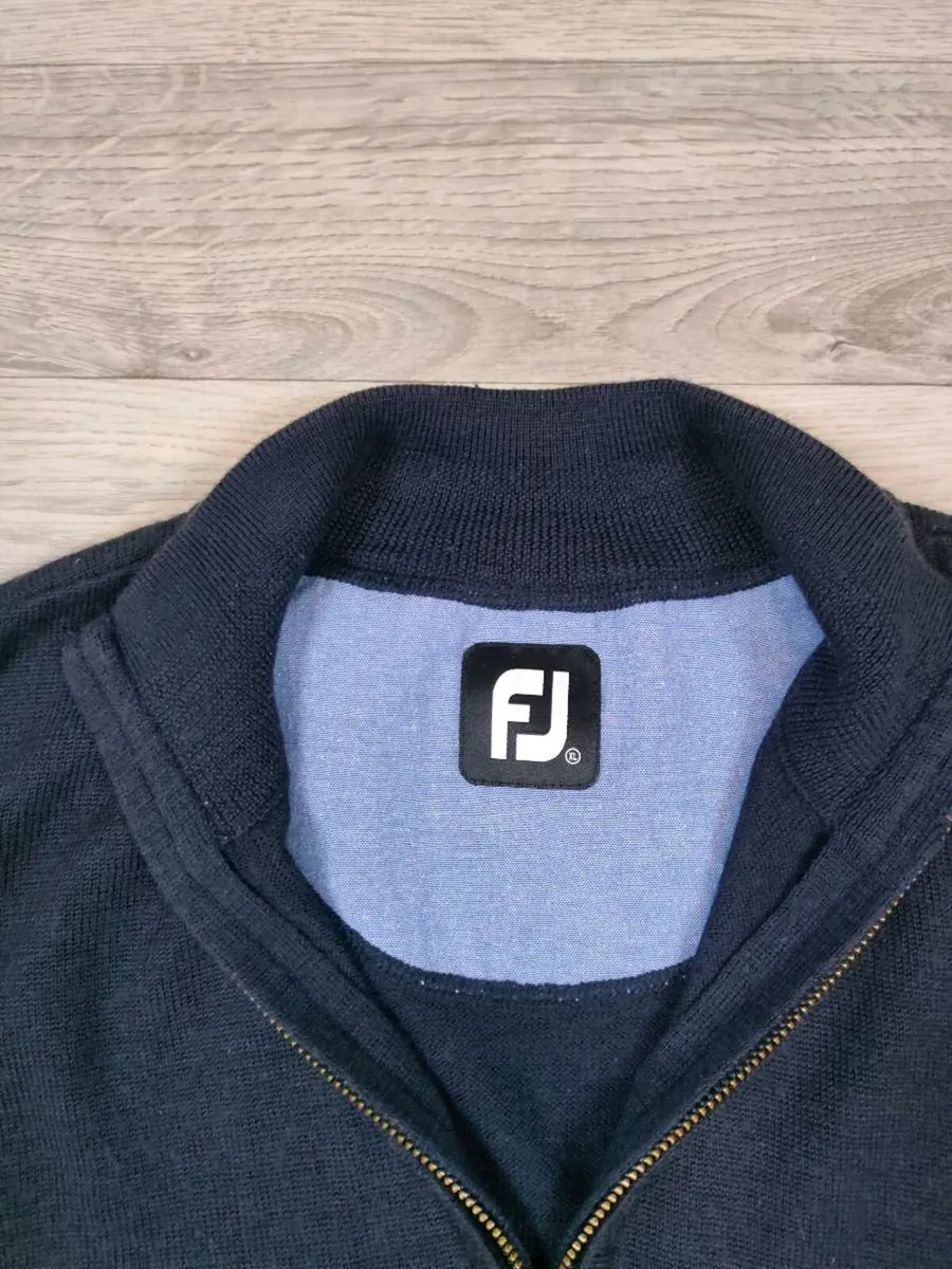 FootJoy Half Zip Wool Golf Jumper Mens XL - Image 4