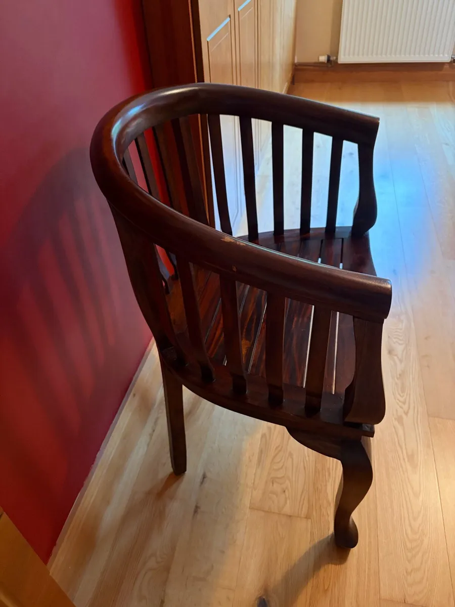 2 Wooden Armchairs - Image 3