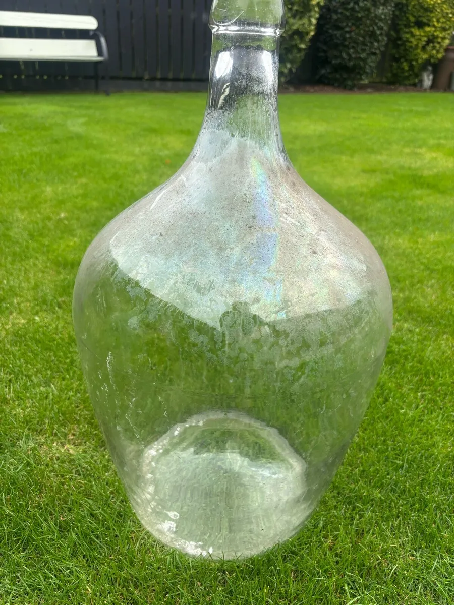 Vintage pair of carboy bottles - Image 3