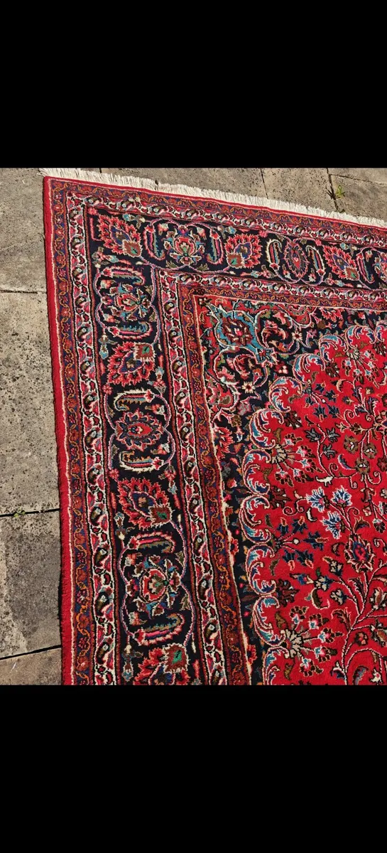 Stunning 12ft X 8ft Perser Mashad Hand Knotted Rug - Image 4
