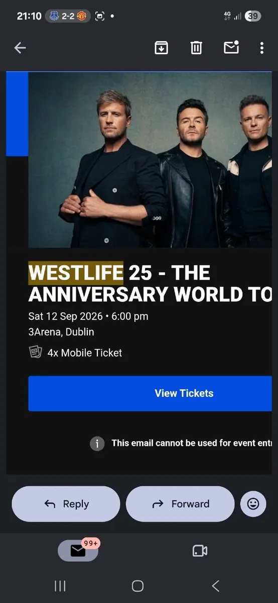 Westlife Tickets  westlife - Image 1