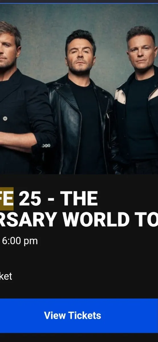 Westlife Tickets  westlife - Image 3