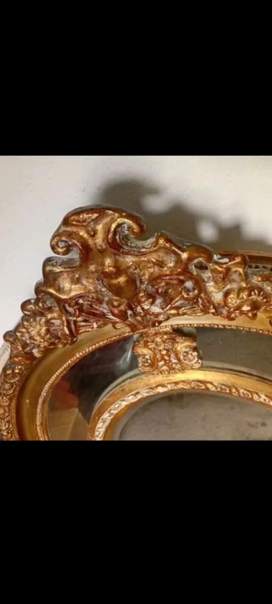 1890s napolean 111 gilt plate mirror - Image 3