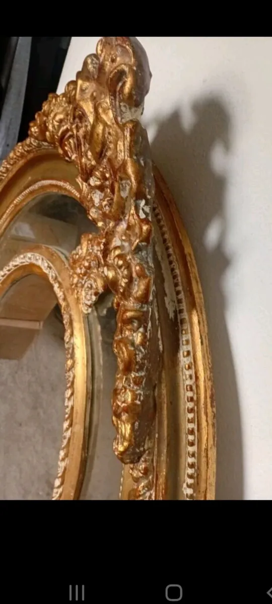 1890s napolean 111 gilt plate mirror - Image 2