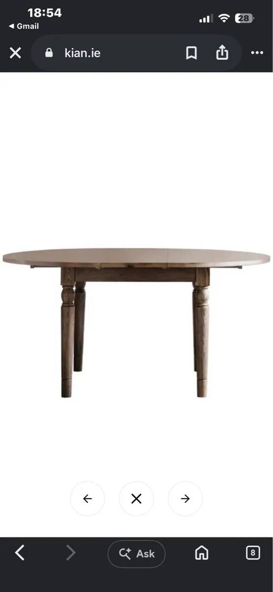 Dining table extendable - Image 1