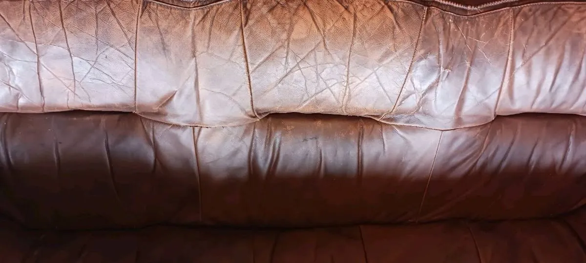 Genuine Leather Sofa - Image 3