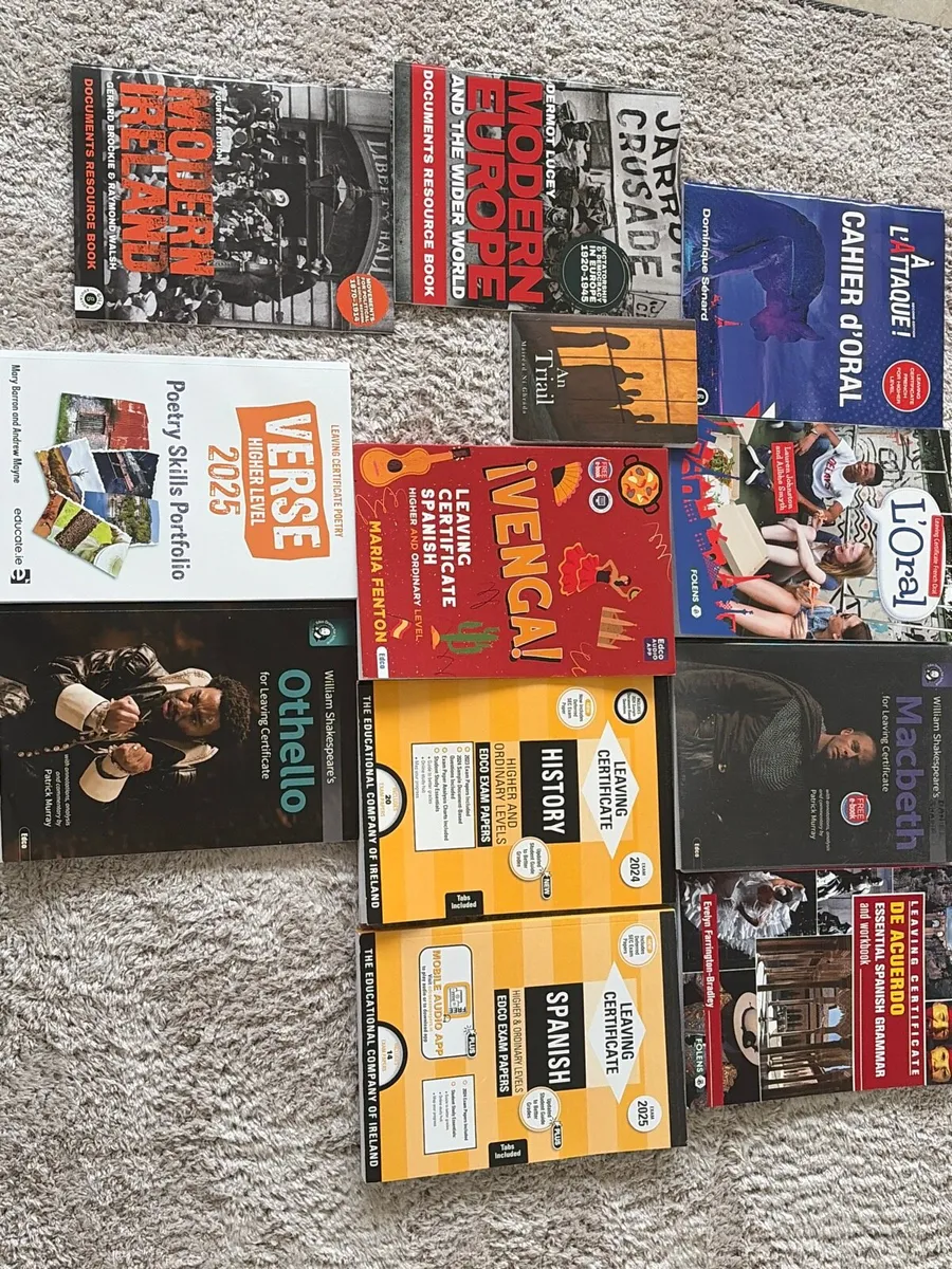 Huge leaving cert book bundle - 100% unused / new - Image 1