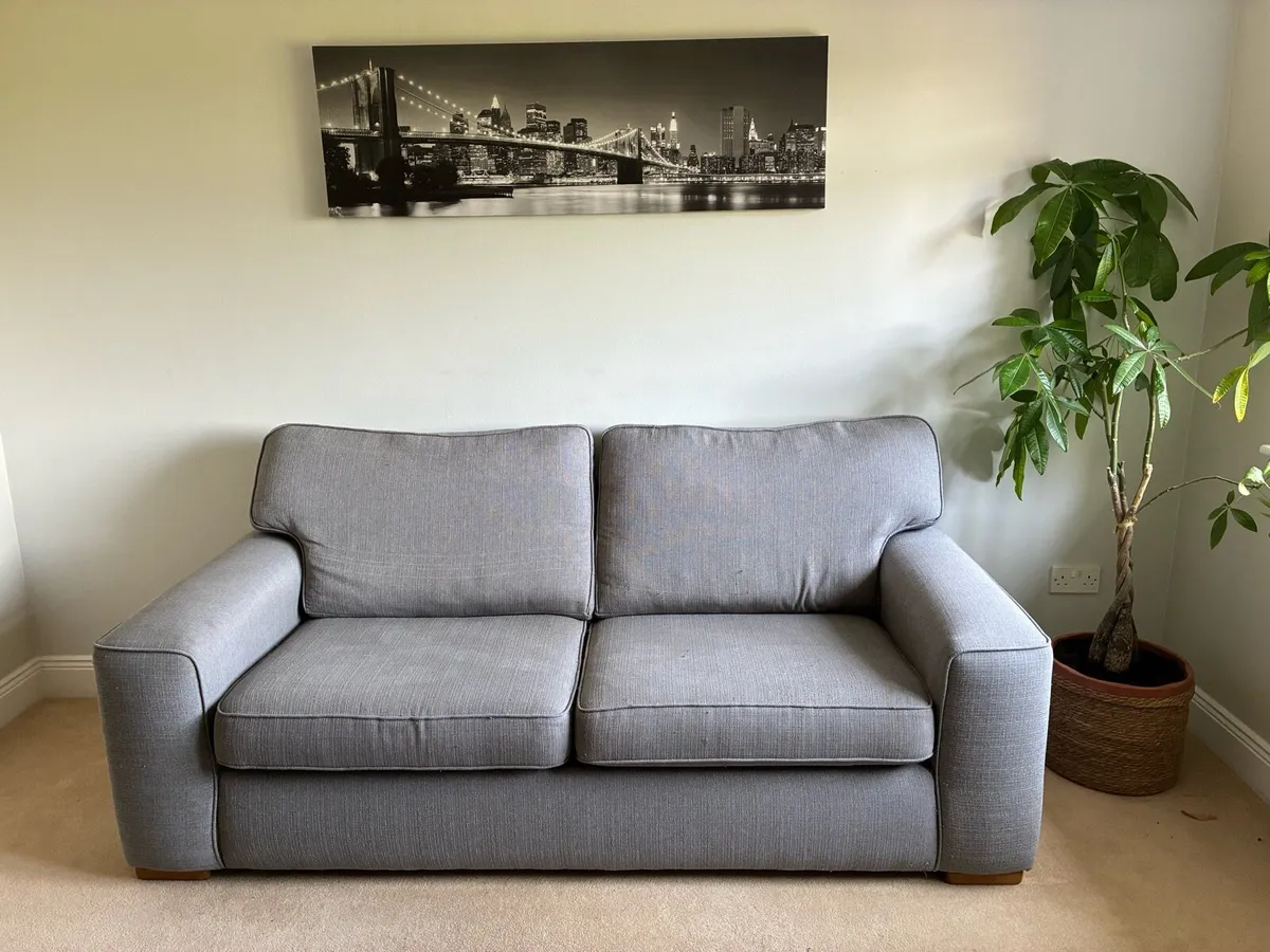 Quality Grey Two-Seater Sofa - Image 1