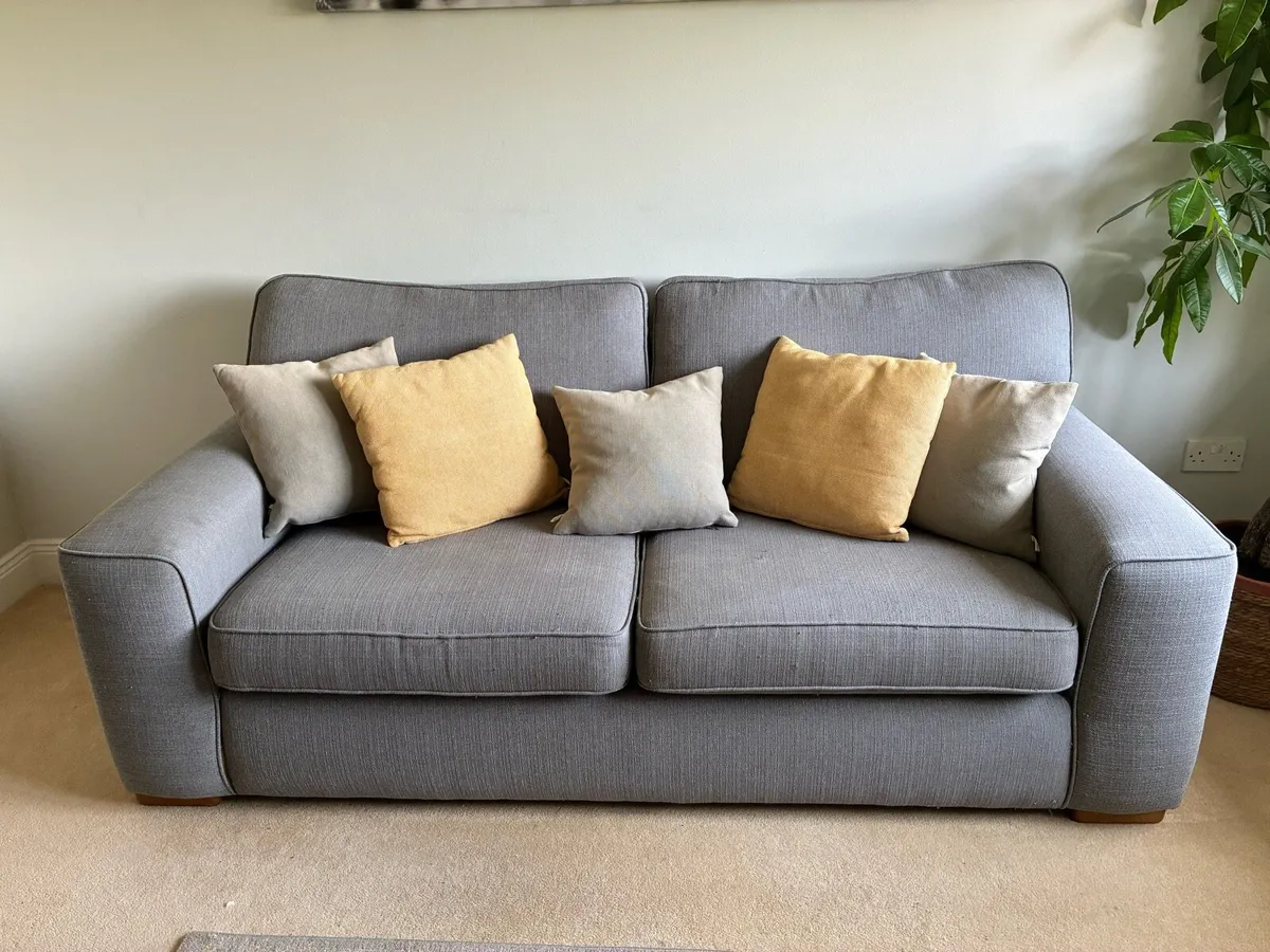 Quality Grey Two-Seater Sofa - Image 2