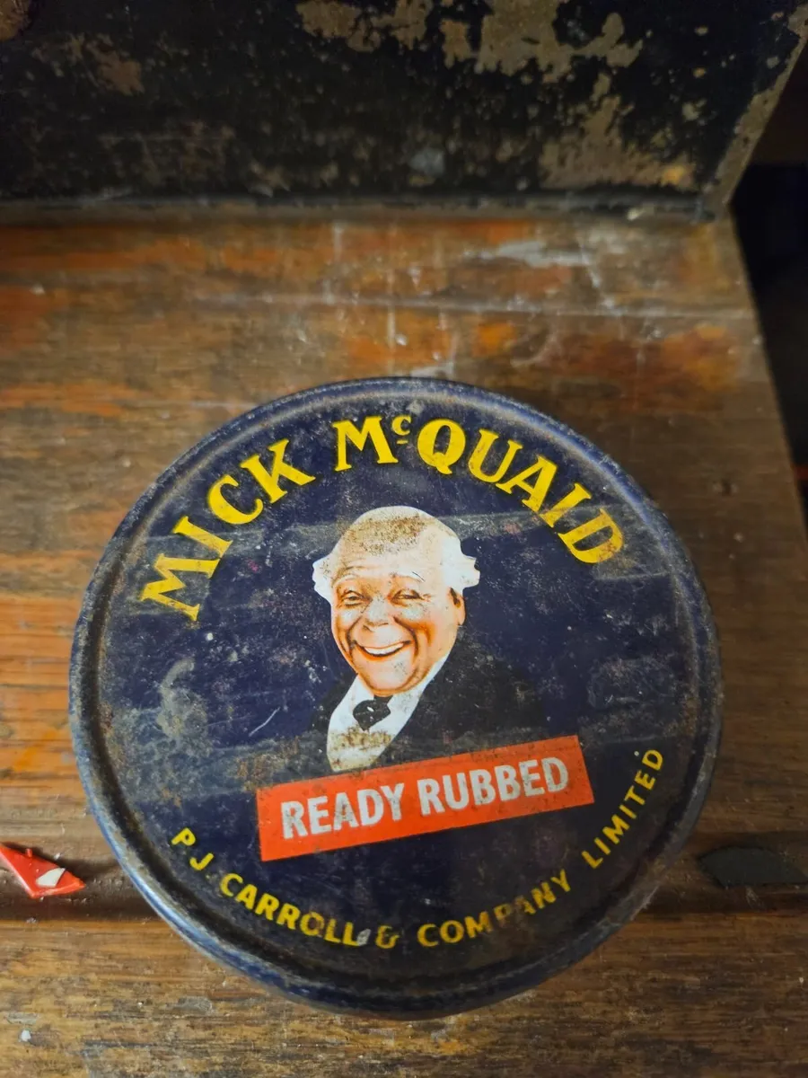 Vintage Mick McQuaid Tobacco Tin - Image 1