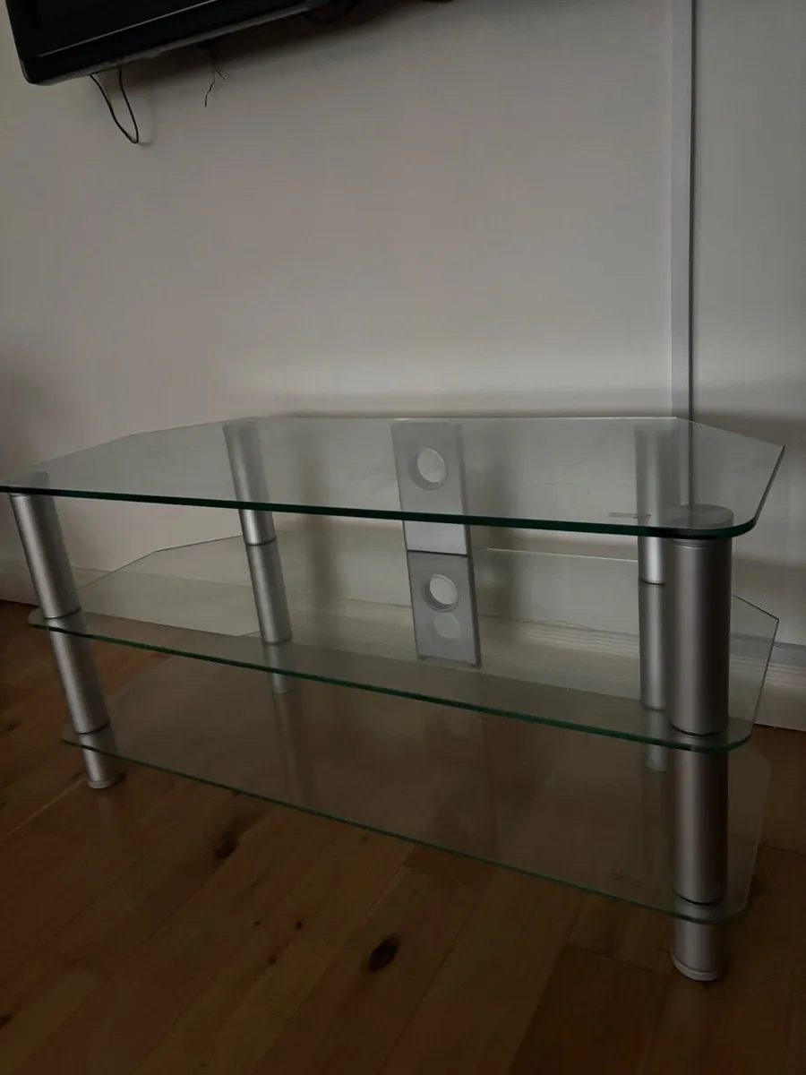 Glass TV Stand never used - Image 1