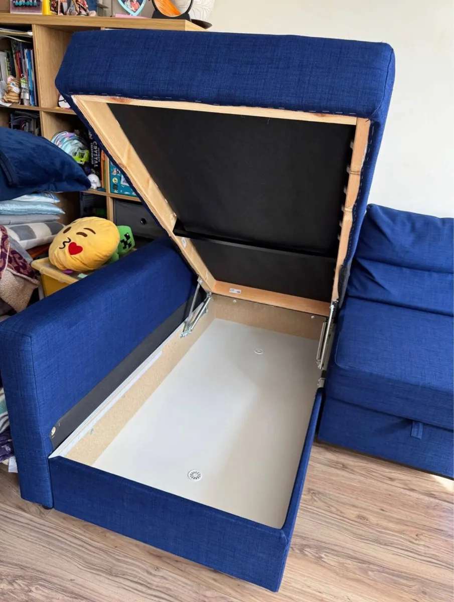 IKEA L shaped sofa couch bed - Image 3