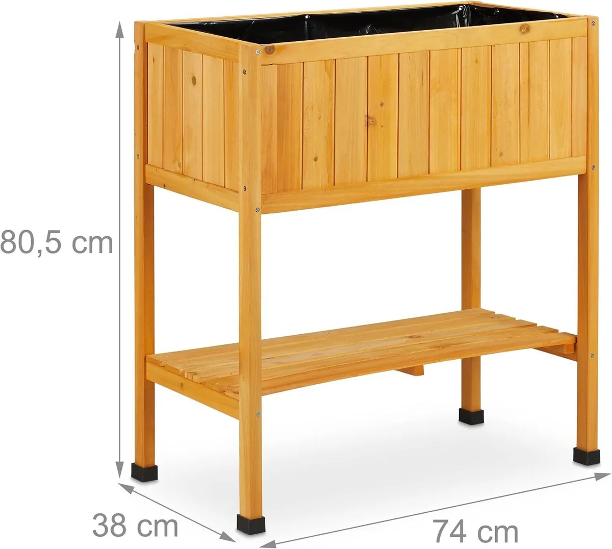 Wooden Planter Flower Bed on Legs - Image 4
