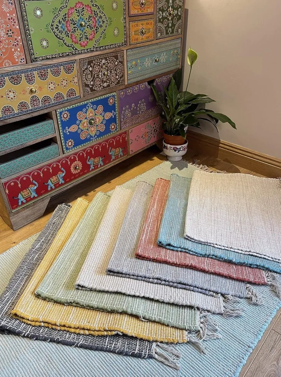 Natural Hush Soft Cotton Rug in Muted Hand - Image 2