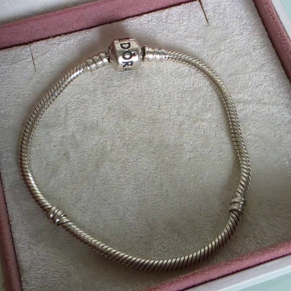 Pandora bracelet barrel clasp size 18cm - Image 3