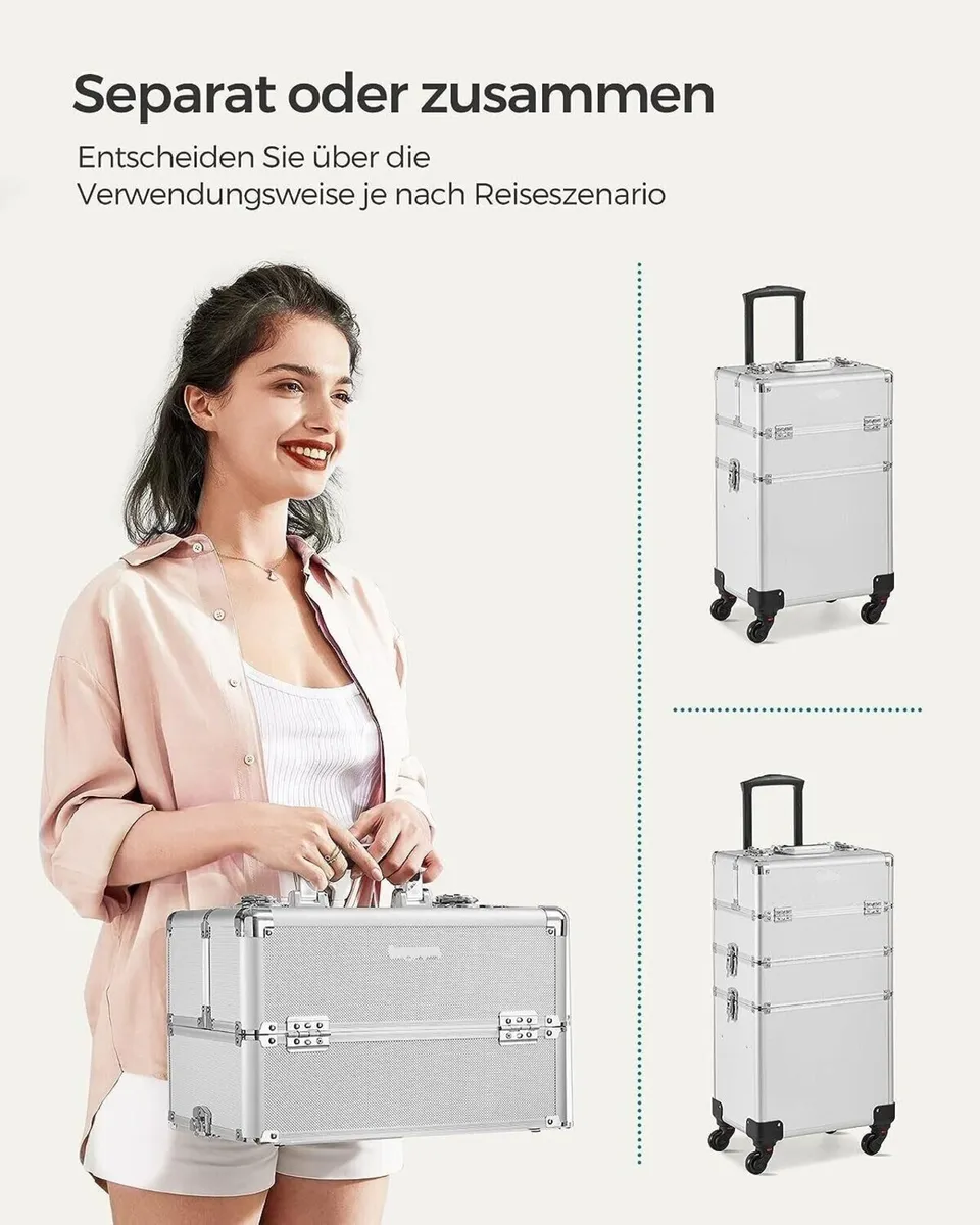 Make Up Trolley Large Hairdressing Storage Case - Image 2