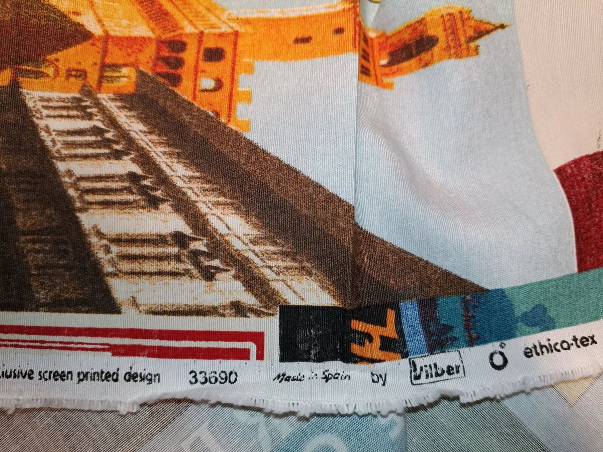 Vintage Italian printed cotton canvas - Image 2