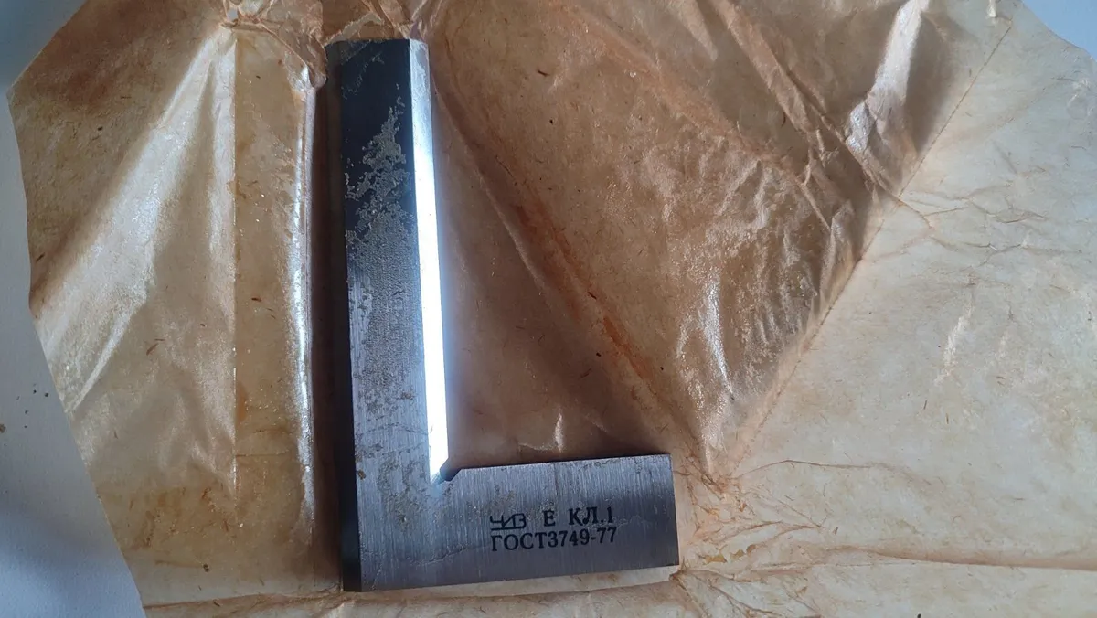 Vintage USSR Machinist Precision Bevel Edge Square - Image 2