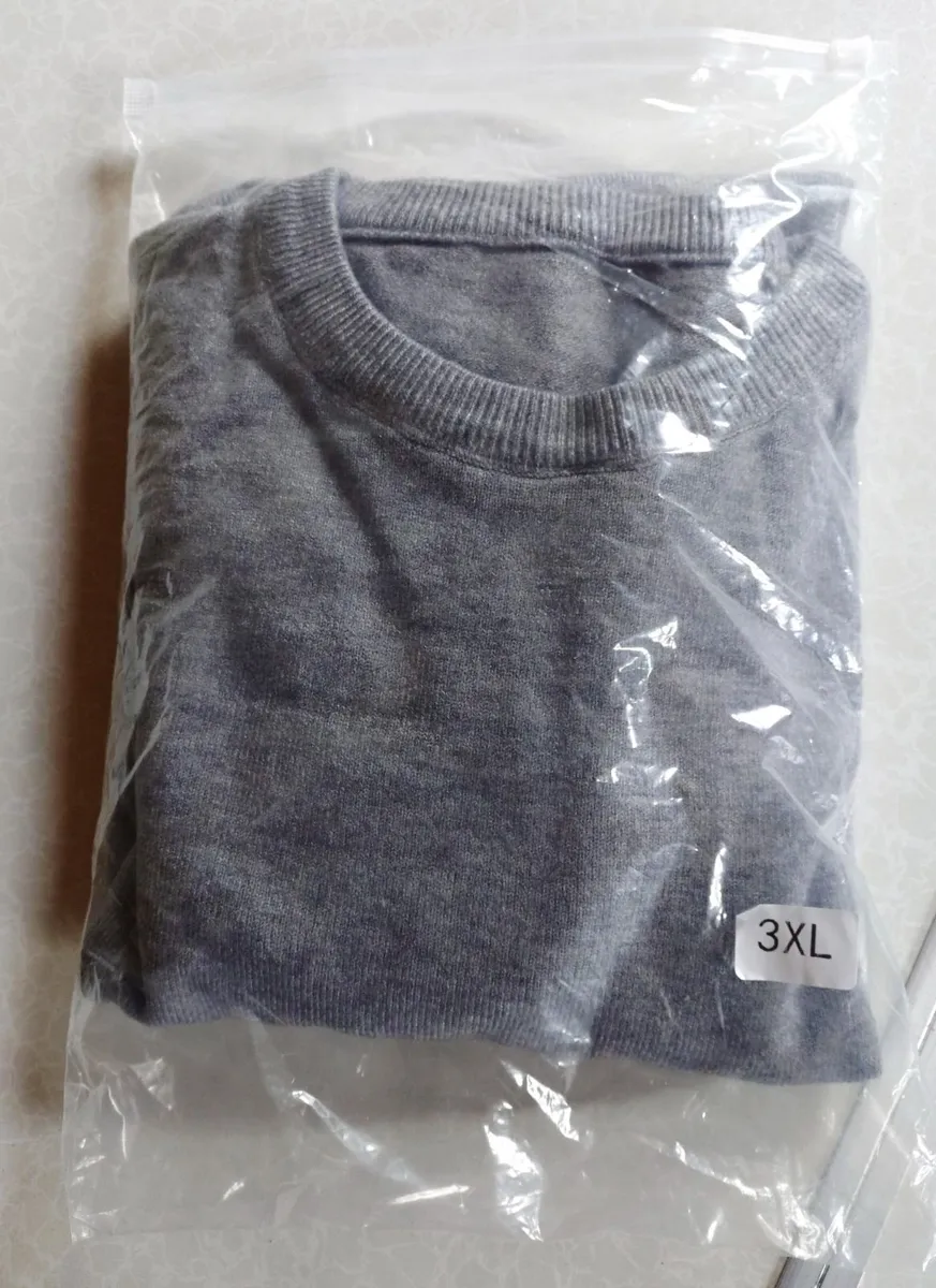 Soft Grey Jumper (xxxl) New. - Image 1