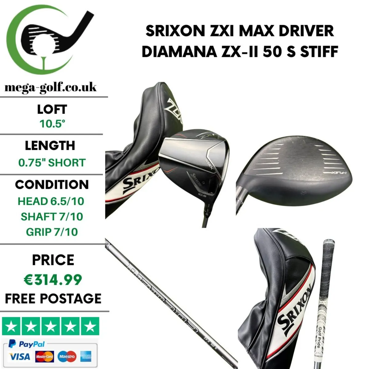 Srixon ZXi Max Driver / 10.5° / Stiff - Image 1