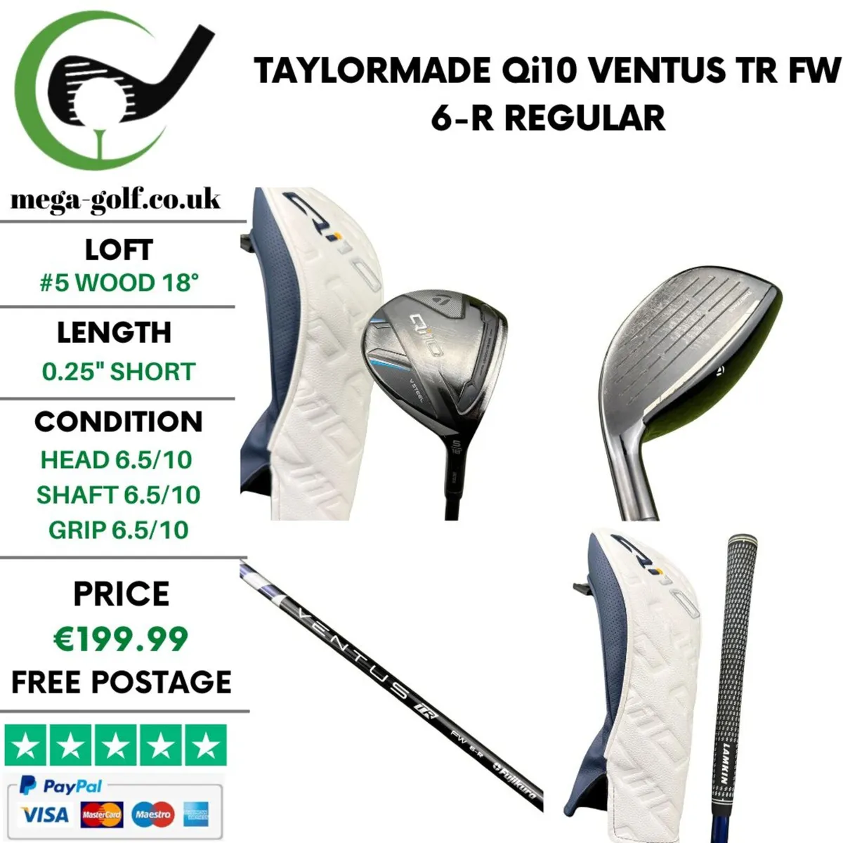 Taylormade Qi10 #5 Wood 18° / Regular - Image 1
