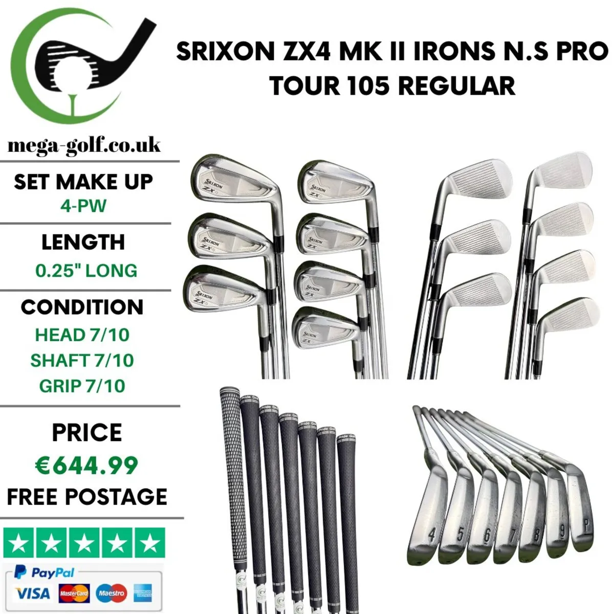 Srixon ZX4 MK II Irons / 4-Pw / Regular - Image 1