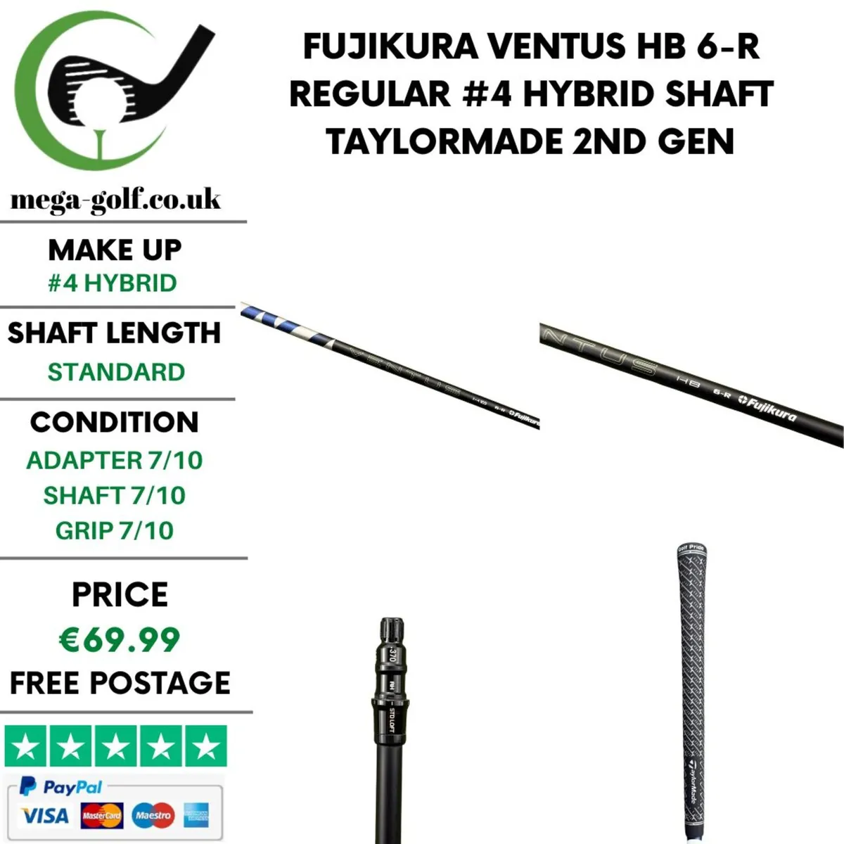 Fujikura Ventus HB 6-R Regular #4 Hybrid Shaft - Image 1
