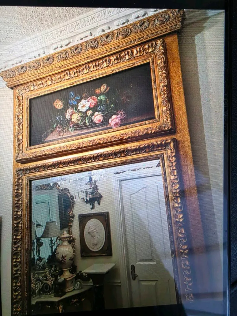 Very large french pier mirror - Image 1