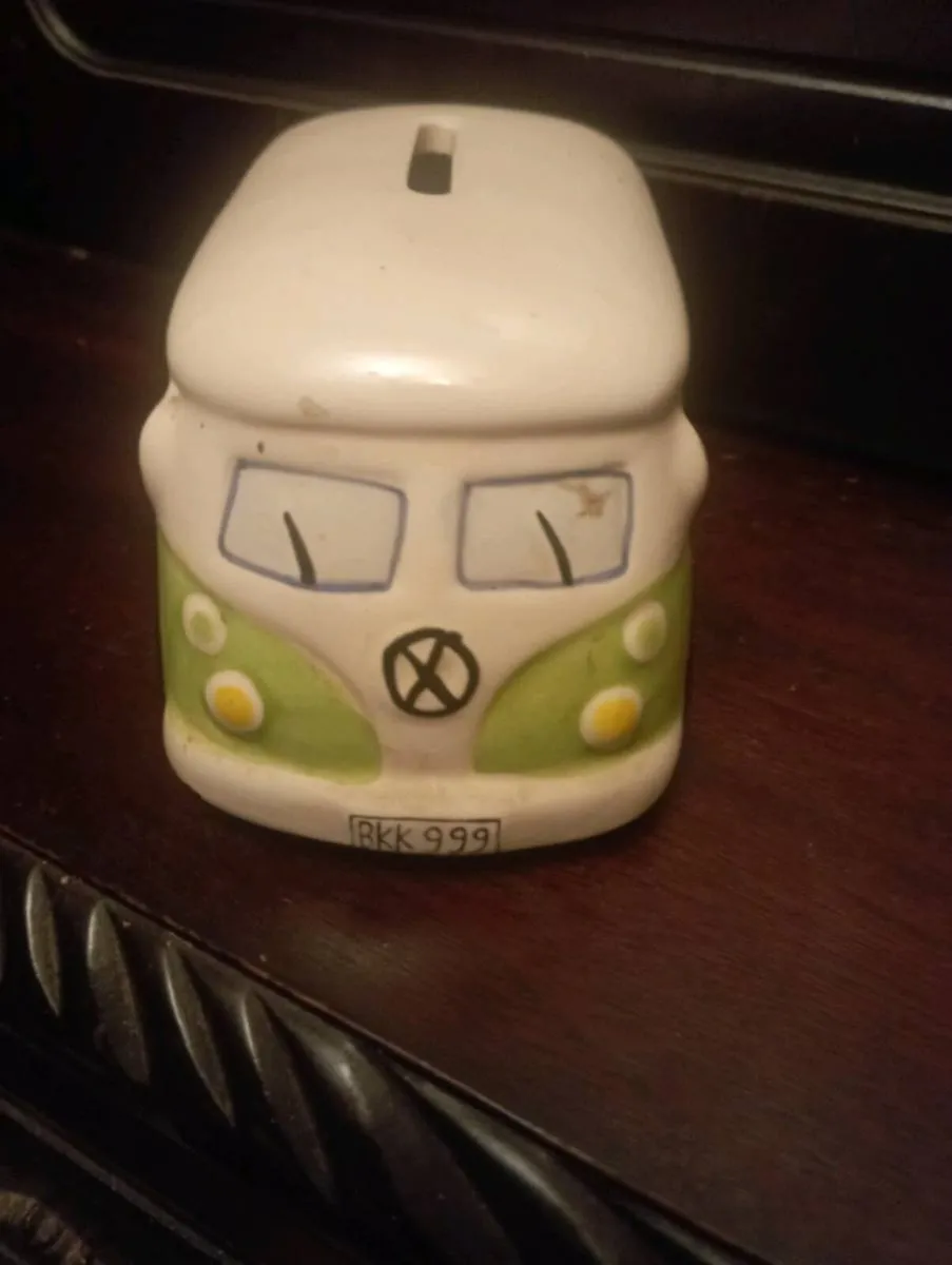 RARE VW TRANSPORT CAMPER VAN / NOVELTY MONEY BOX - Image 2