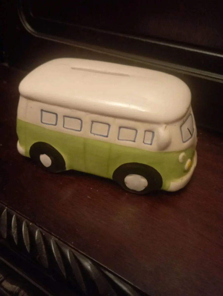 RARE VW TRANSPORT CAMPER VAN / NOVELTY MONEY BOX - Image 3