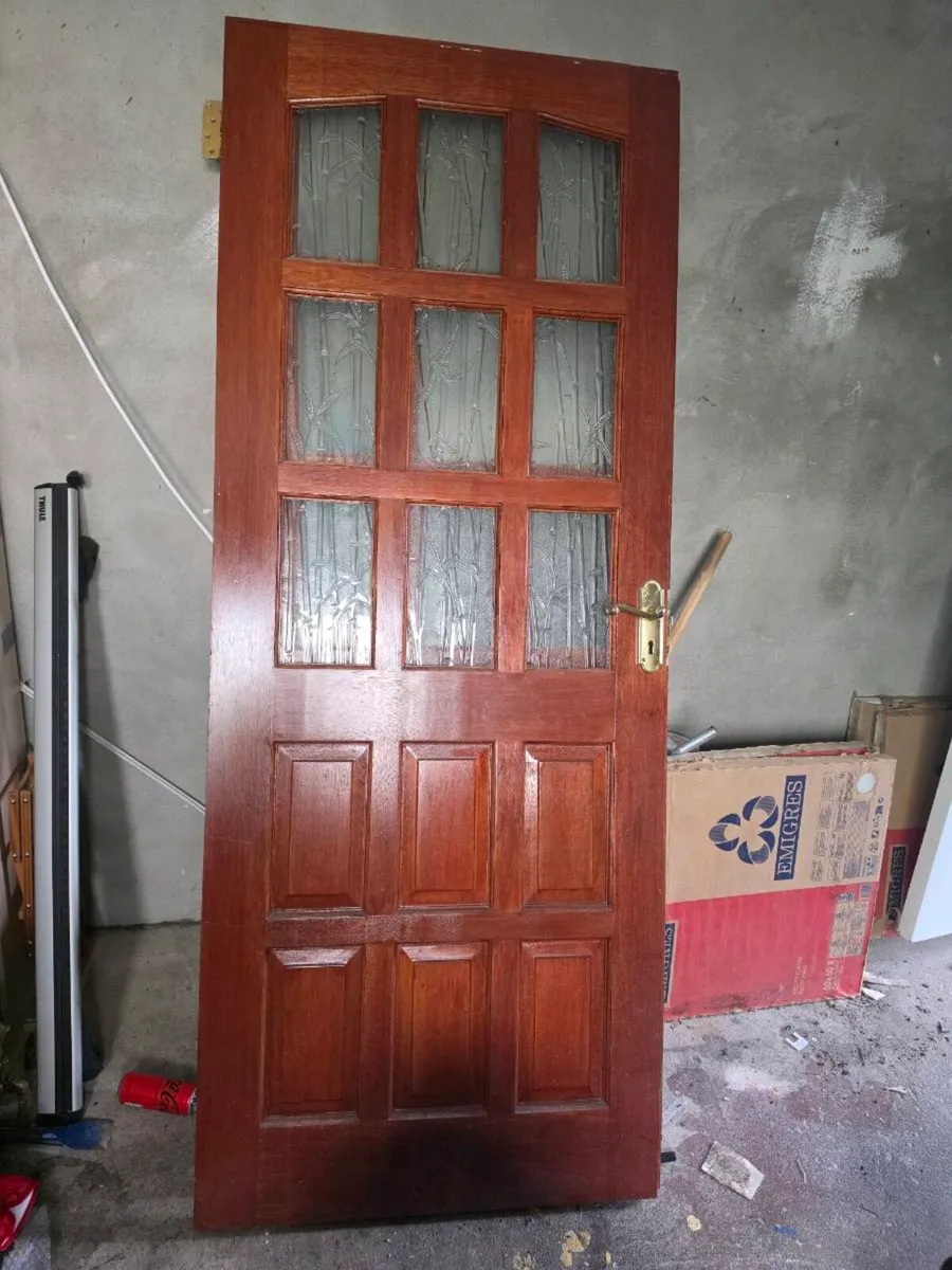 Pair of Solid Timber Glazed Internal Doors – Decor - Image 2