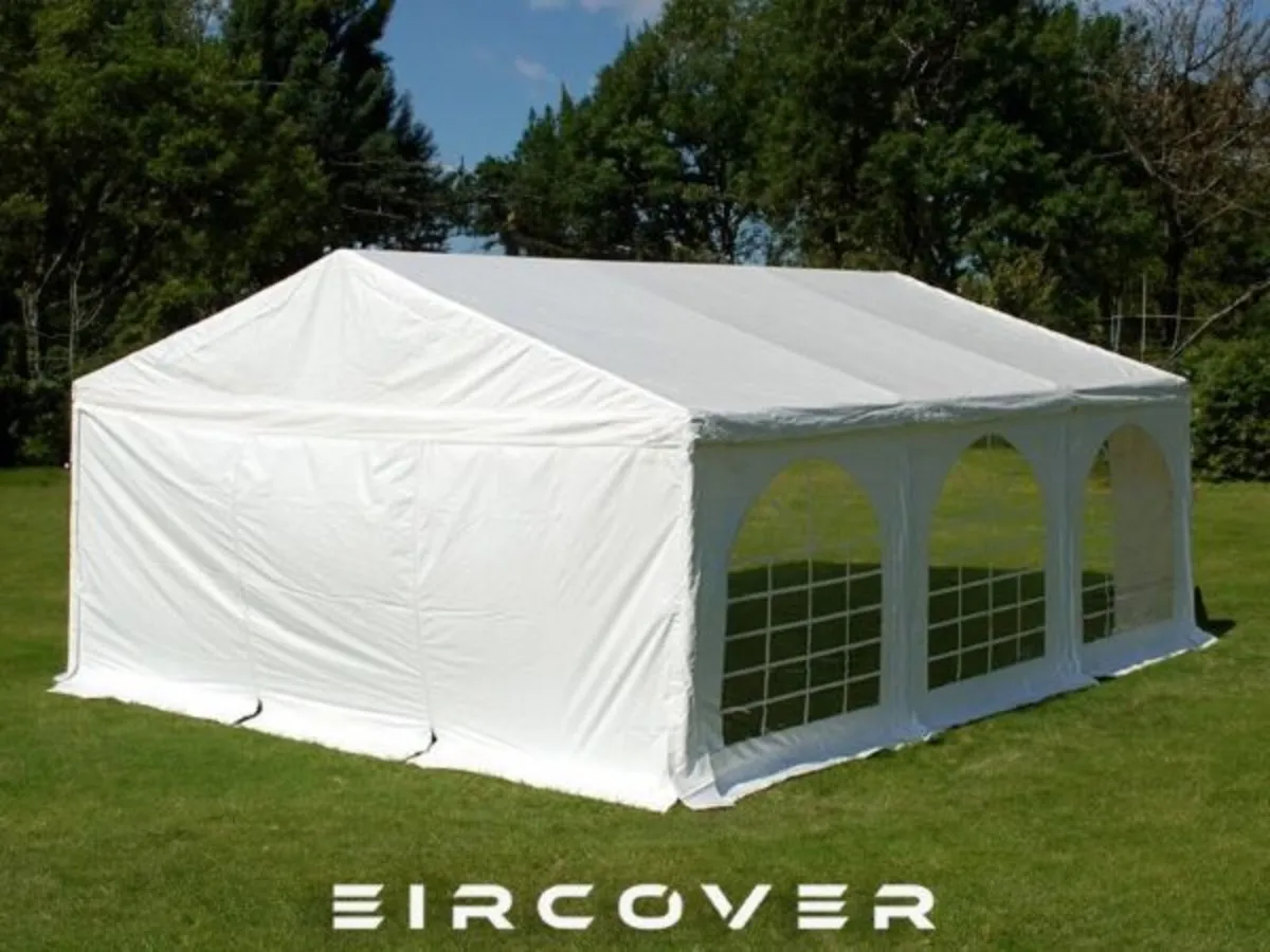 Premium Marquee 5m x 6m PVC  with Ground Bars - Image 1