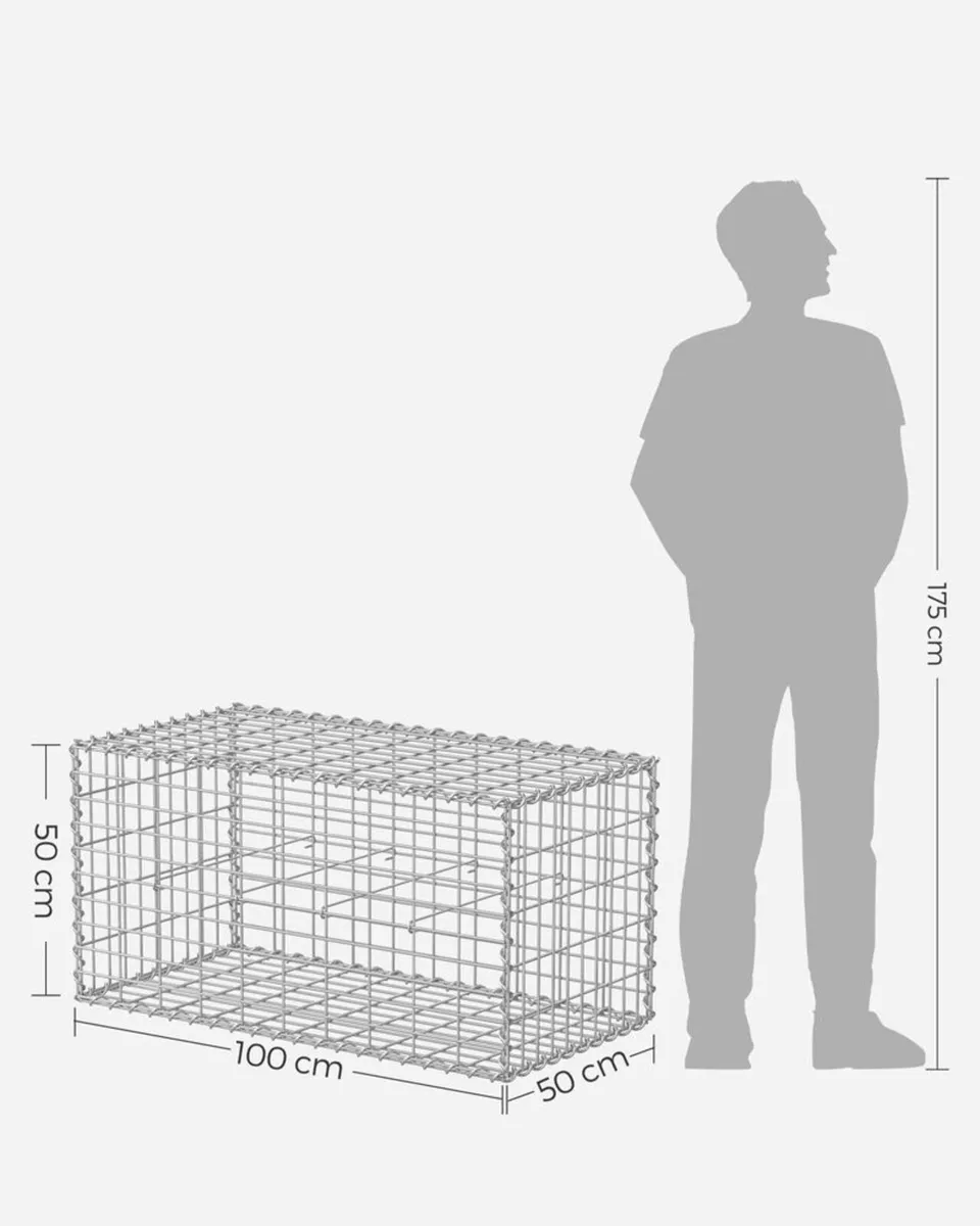 DIY Gabion baskets (100x50x50) x 10. FREE Delivery - Image 2