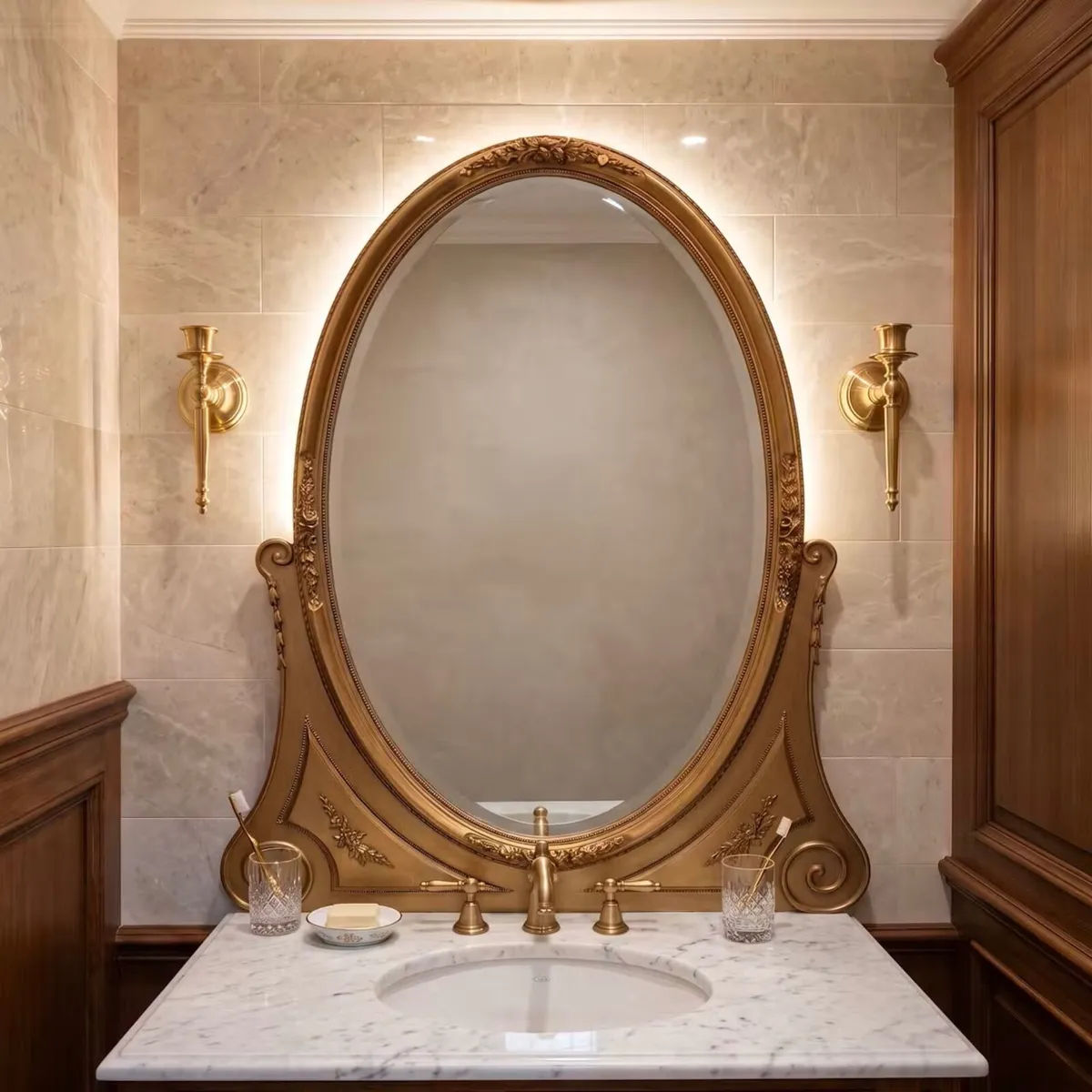Very nice old French mirror - Image 1