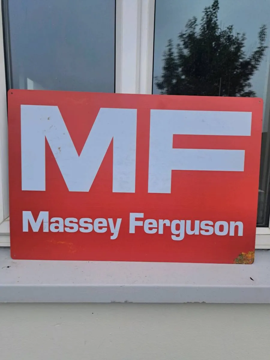 Large massey Ferguson metal sign