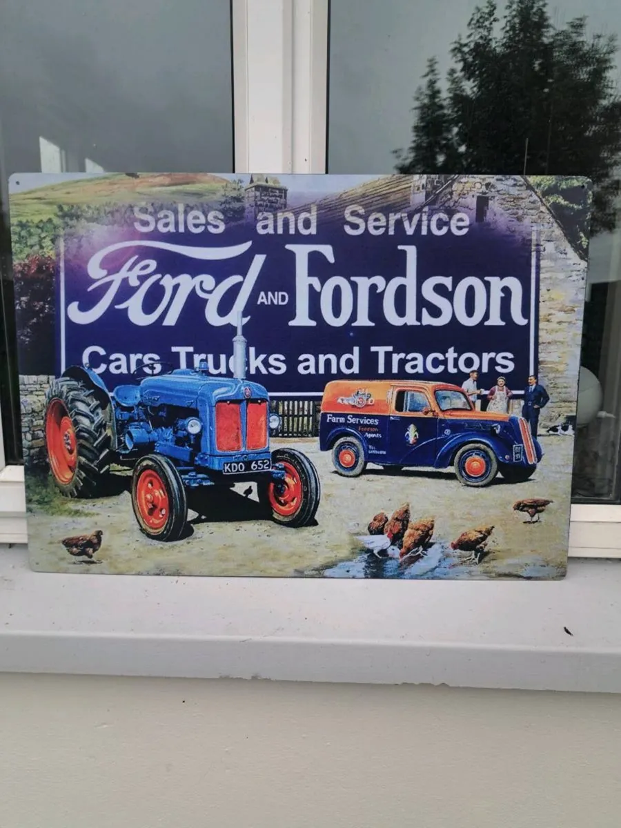 Large  Fordson metal sign