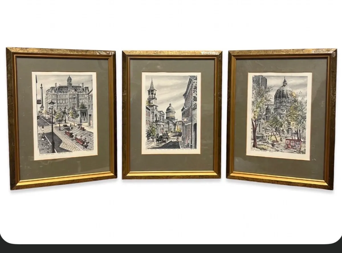 1970s etchings - set of three - Image 1