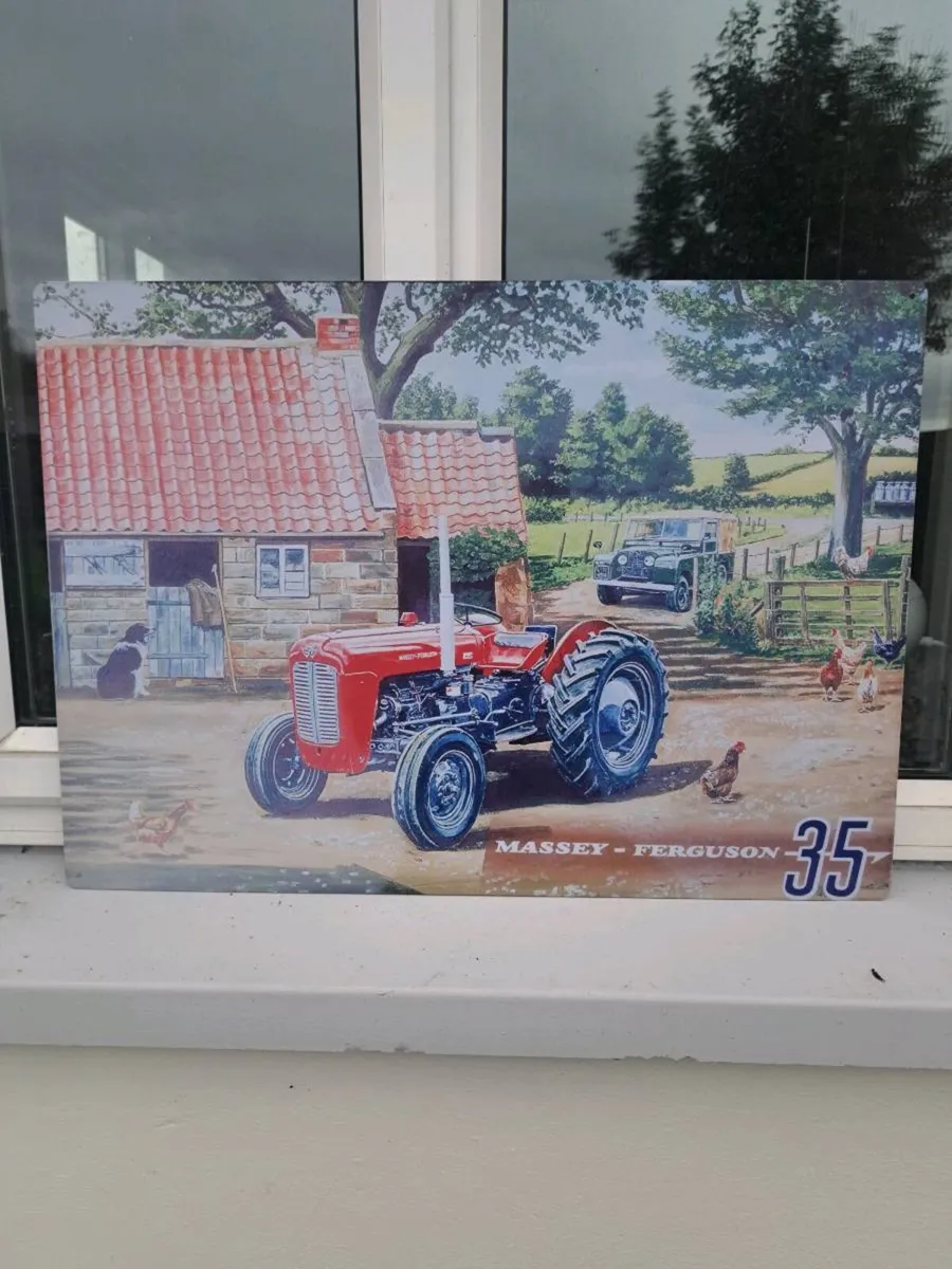 Large  Ferguson  35 metal sign
