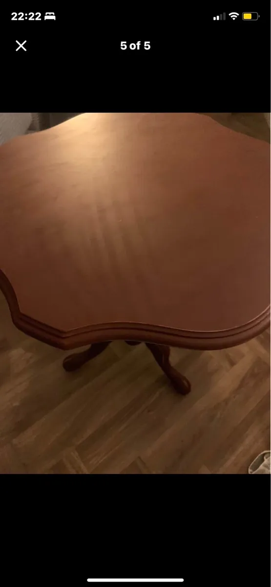 Burgundy Occasional Table - Image 3